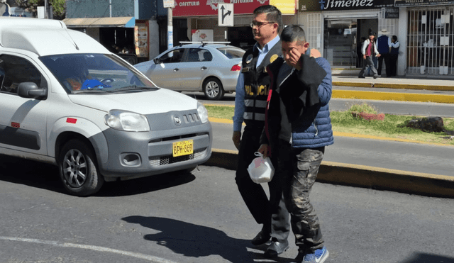 Efectivo de la PNP es detenido en Arequipa. Foto: difusión Efectivo de la PNP es detenido en Arequipa. Foto: difusión