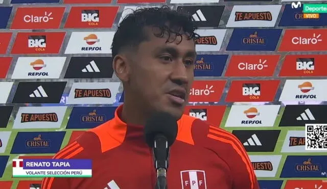 Renato Tapia fue titular en el Perú vs Ecuador por las clasificatorias sudamericanas. Foto: captura de Movistar Deportes Renato Tapia fue titular en el Perú vs Ecuador por las clasificatorias sudamericanas. Foto: captura de Movistar Deportes