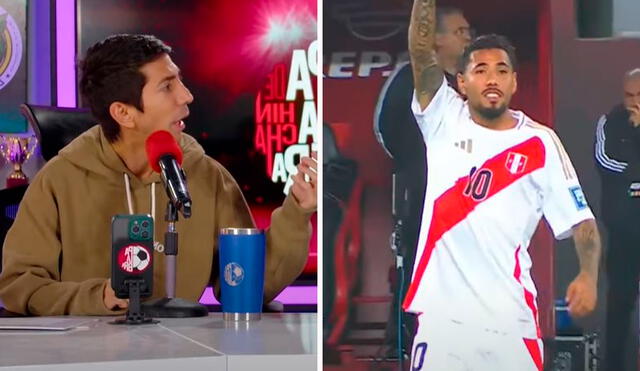 Giancarlo Granda criticó fuertemente a Sergio Peña durante el Perú vs Ecuador. Foto: composición LR/captura de Palabra de hincha/Movistar Deportes Giancarlo Granda criticó fuertemente a Sergio Peña durante el Perú vs Ecuador. Foto: composición LR/captura de Palabra de hincha/Movistar Deportes