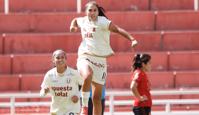 Melgar fue local en este primer partido ante Universitario. Foto: Liga Femenina Melgar fue local en este primer partido ante Universitario. Foto: Liga Femenina