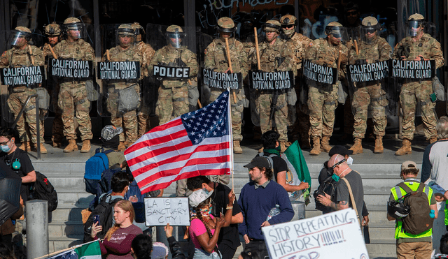 Trump dispuso el despliegue de la Guardia Nacional y marines para frenar protestas.