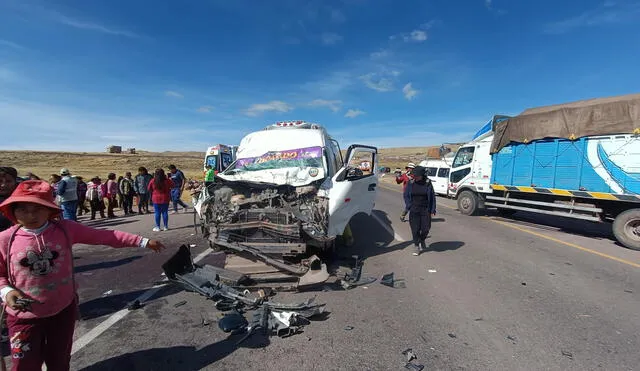 Violento choque en Juliaca, Puno. Foto: La República Violento choque en Juliaca, Puno. Foto: La República