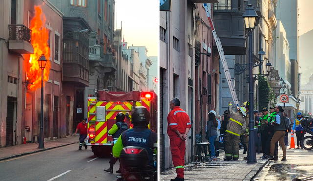 El incendio reportado esta mañana afectó el primer piso de una vivienda. Foto: Kevinn García El incendio reportado esta mañana afectó el primer piso de una vivienda. Foto: Kevinn García