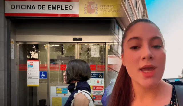 Evelyn, una joven colombiana de 25 años, se volvió viral en TikTok tras revelar la difícil situación que es migrar al país europeo. Foto: composición LR/TikTok