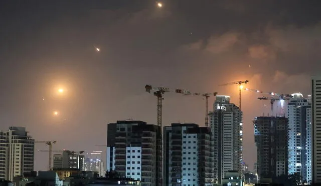 El ataque de Irán se suscito este viernes y puso en alerta en todo Israel. Foto: AFP El ataque de Irán se suscito este viernes y puso en alerta en todo Israel. Foto: AFP