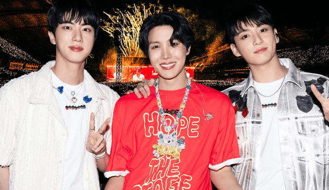 J-Hope se presentó con Jin y Jungkook en su primer concierto. Foto: composición LR/BigHit J-Hope se presentó con Jin y Jungkook en su primer concierto. Foto: composición LR/BigHit