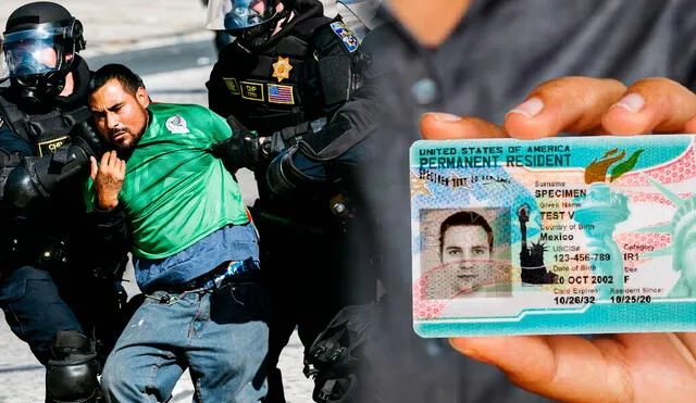 Las protestas podrían poner en peligro la Green Card a inmigrantes. Las protestas podrían poner en peligro la Green Card a inmigrantes.