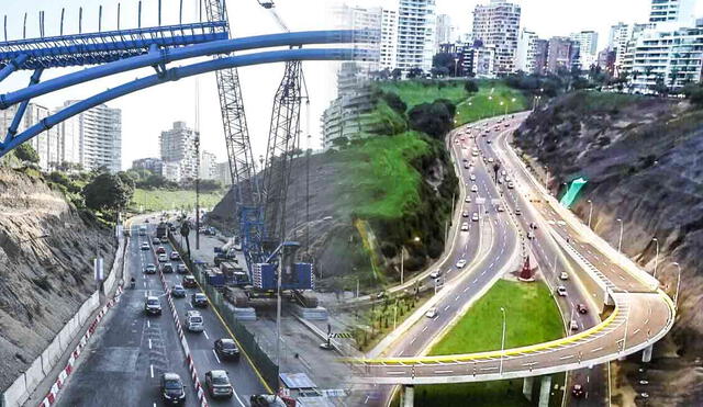 Cerrarán la Bajada Armendáriz por la instalación de vidrios curvos en el Puente Turístico Miraflores-Barranco. Foto: composición LR/Andina Cerrarán la Bajada Armendáriz por la instalación de vidrios curvos en el Puente Turístico Miraflores-Barranco. Foto: composición LR/Andina