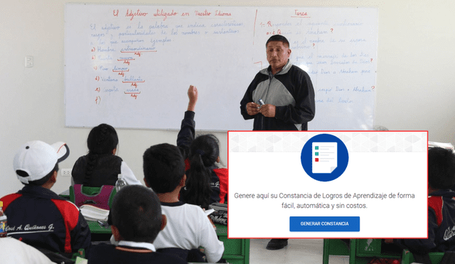 La gestión de la constancia de logros se puede realizar a través del sitio web del Minedu, siguiendo unos sencillos pasos.