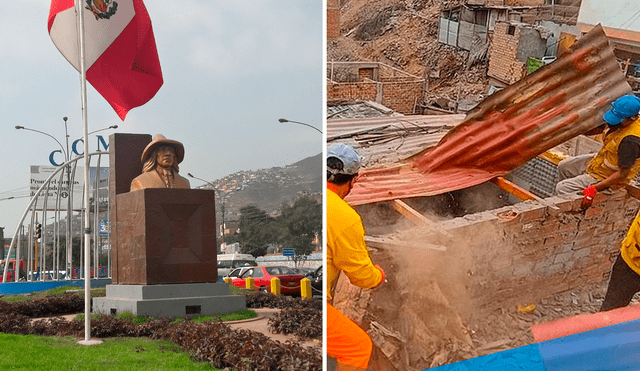 Tras la fiscalización, se recuperó un espacio municipal que había sido invadido. Foto: Composición LR/Municipalidad de Comas Tras la fiscalización, se recuperó un espacio municipal que había sido invadido. Foto: Composición LR/Municipalidad de Comas
