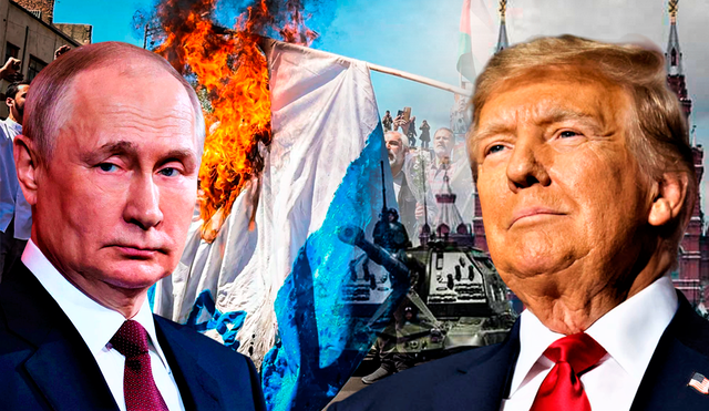 Según fuentes del Kremlin, la llamada entre Trump y Putin tuvo una duración de casi una hora. Foto: Composición LR. Según fuentes del Kremlin, la llamada entre Trump y Putin tuvo una duración de casi una hora. Foto: Composición LR.