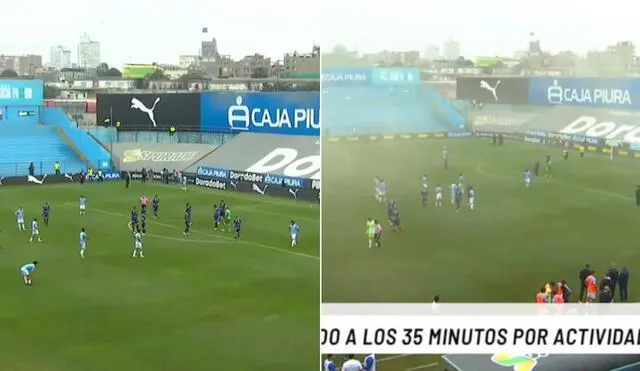 El partido entre SPporting Cristal y Deportivo Garcilaso se juega en el Gallardo. Foto: composición LR/captura de L1 MAX El partido entre SPporting Cristal y Deportivo Garcilaso se juega en el Gallardo. Foto: composición LR/captura de L1 MAX