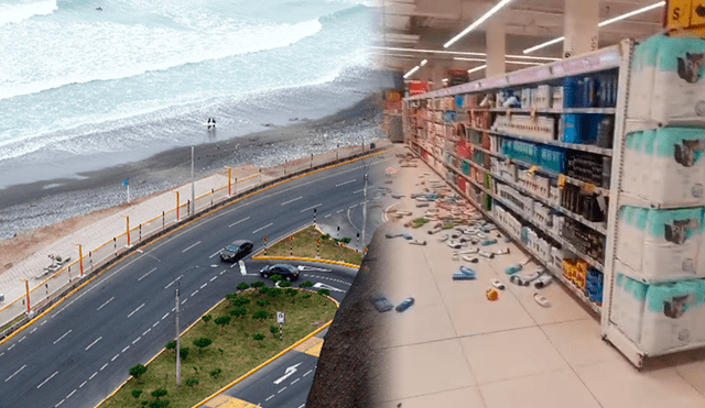 Marina de Guerra descarta alerta de tsunami. Foto: composición LR Marina de Guerra descarta alerta de tsunami. Foto: composición LR