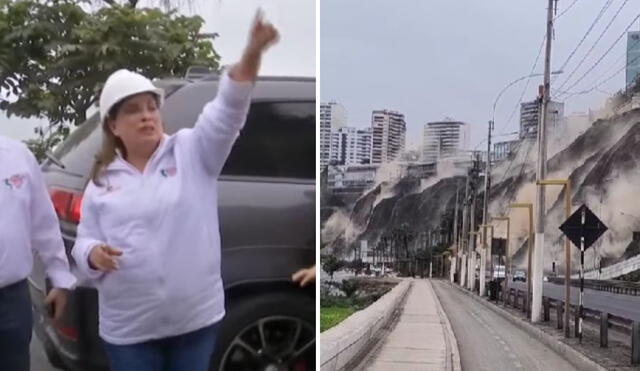 Dina Boluarte visitó la Costa Verde junto al primer ministro y la ministra de Desarrollo. Foto: composición LR/TV Perú/difusión Dina Boluarte visitó la Costa Verde junto al primer ministro y la ministra de Desarrollo. Foto: composición LR/TV Perú/difusión