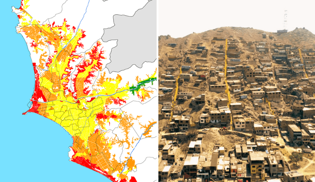 El mapa muestra la situación de vulnerabilidad de los distritos de Lima, según el CISMID. El mapa muestra la situación de vulnerabilidad de los distritos de Lima, según el CISMID.