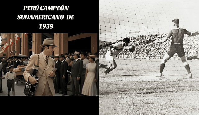 Un video de la inteligencia artificial recrea el ambiente de cómo se habría vivido aquella vez que la 'Blanquirroja' ganó su primera Copa América. Foto: composición LR/TikTok/Andina Un video de la inteligencia artificial recrea el ambiente de cómo se habría vivido aquella vez que la 'Blanquirroja' ganó su primera Copa América. Foto: composición LR/TikTok/Andina