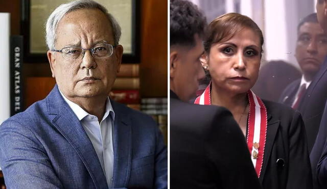 El periodista enfatizó en la forma "matonesca" en la que ingresó Benavides a la Fiscalía. Foto: composición LR