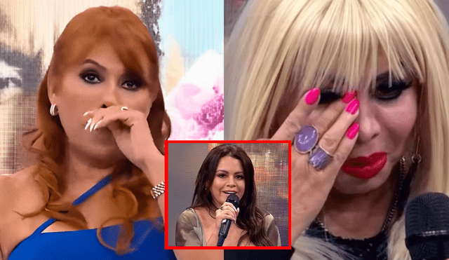 Magaly Medina se refirió a las declaraciones que dieron Susy Díaz y Flor Polo en el programa 'Esta noche'. Foto: Composición LR/ATV/América TV. Magaly Medina se refirió a las declaraciones que dieron Susy Díaz y Flor Polo en el programa 'Esta noche'. Foto: Composición LR/ATV/América TV.