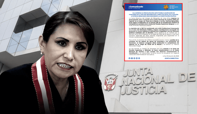 CAl se pronunció tras el intento de Patricia Benavides de asumir como fiscal de la Nación. Foto: Composición/LR CAl se pronunció tras el intento de Patricia Benavides de asumir como fiscal de la Nación. Foto: Composición/LR