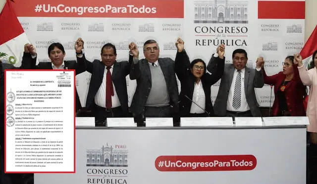 La Bancada Magisterial promueve este tipo de iniciativas. La Bancada Magisterial promueve este tipo de iniciativas.