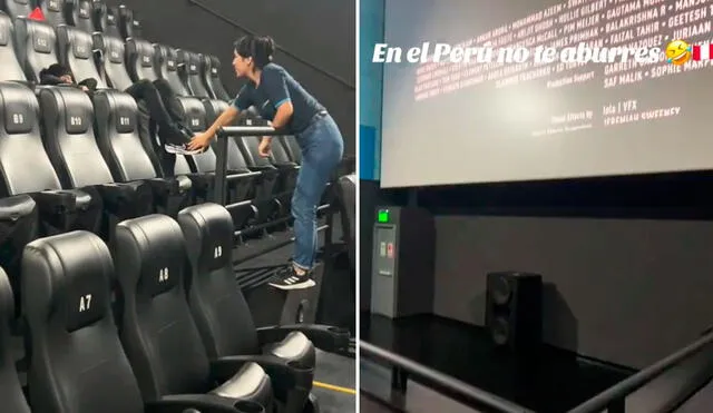 Usuarios en TikTok no pararon de reír al ver al joven dormido en un cine de Perú. Foto: composición LR/ TikTok/ @pamneyra4 Usuarios en TikTok no pararon de reír al ver al joven dormido en un cine de Perú. Foto: composición LR/ TikTok/ @pamneyra4