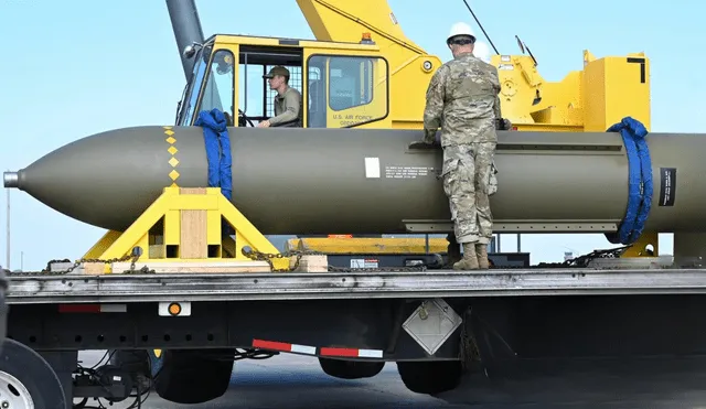 La GBU-57 de Estados Unidos es la única capaz de destruir la planta nuclear Fordow de Irán. Foto: Whiteman Air Force Base La GBU-57 de Estados Unidos es la única capaz de destruir la planta nuclear Fordow de Irán. Foto: Whiteman Air Force Base