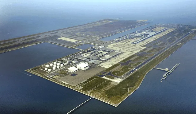 El Aeropuerto de Kansai en Japón registra un hundimiento de más de 17 metros. Foto: Real Academia de Ingeniería El Aeropuerto de Kansai en Japón registra un hundimiento de más de 17 metros. Foto: Real Academia de Ingeniería