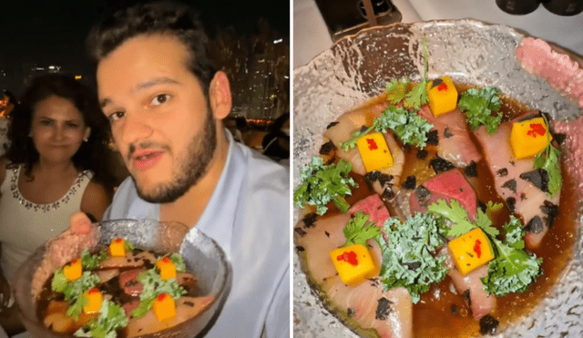 El platillo de ceviche que recibió no fue del agrado del joven peruano. Foto: composición LR/TikTok/@santiagochavezirus El platillo de ceviche que recibió no fue del agrado del joven peruano. Foto: composición LR/TikTok/@santiagochavezirus