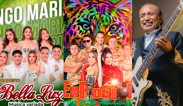 Las festividades centrales se llevarán a cabo del 20 al 25 de junio, con conciertos de artistas como La Bella Luz, Explosión de Iquitos y Agua Marina. Fotos: Facebook. Las festividades centrales se llevarán a cabo del 20 al 25 de junio, con conciertos de artistas como La Bella Luz, Explosión de Iquitos y Agua Marina. Fotos: Facebook.