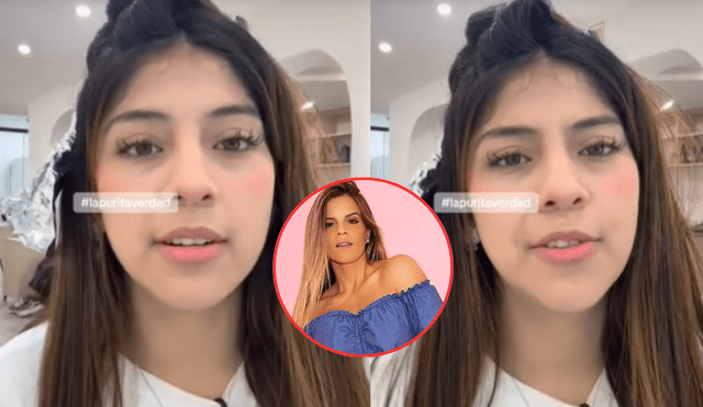 Zully se mostró incómoda al escuchar que algunas trabajadoras de la peluquería de Alejandra Baigorria realizaron comentarios despectivos sobre su cabello. Foto: Composición LR/ TikTok/ América TV Zully se mostró incómoda al escuchar que algunas trabajadoras de la peluquería de Alejandra Baigorria realizaron comentarios despectivos sobre su cabello. Foto: Composición LR/ TikTok/ América TV