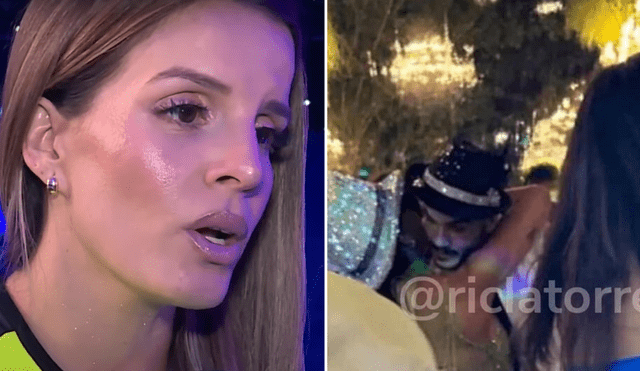 Alejandra Baigorria confiesa tener evidencias contundentes sobre el abrazo entre Vania Bludau y Mario Irivarren en su boda. Foto: Composición LR/captura América TV/Difusión Alejandra Baigorria confiesa tener evidencias contundentes sobre el abrazo entre Vania Bludau y Mario Irivarren en su boda. Foto: Composición LR/captura América TV/Difusión