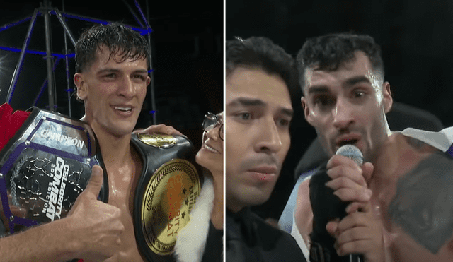 Emil La Causa retiene su título en el 'Celebrity Combat Perú' tras polémica victoria sobre el chileno Jorge Aldoney. Foto: Composición LR/captura Youtube Emil La Causa retiene su título en el 'Celebrity Combat Perú' tras polémica victoria sobre el chileno Jorge Aldoney. Foto: Composición LR/captura Youtube