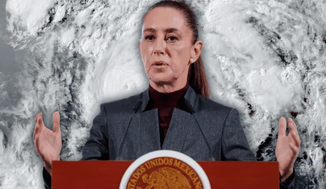 Sheinbaum visitará zonas afectadas por huracán Erick en Oaxaca.