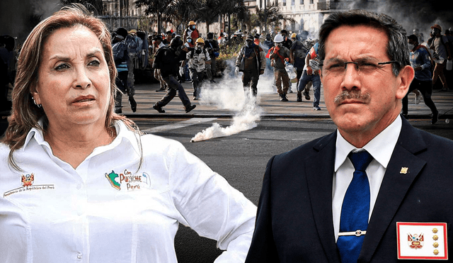 Anotaciones confirmarían que el Gobierno organizó la narrativa de 'terruqueo' contra los manifestantes. Foto: composición de Ariana Espinoza/LR Anotaciones confirmarían que el Gobierno organizó la narrativa de 'terruqueo' contra los manifestantes. Foto: composición de Ariana Espinoza/LR