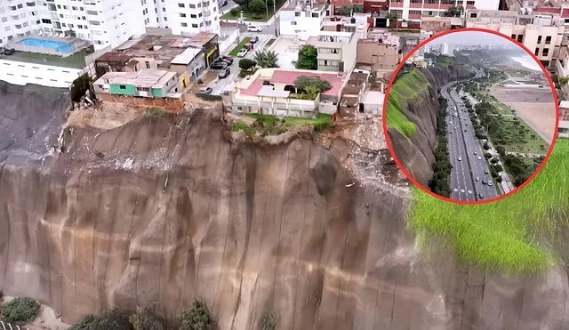 Un posible sismo podría destruir estructuras de viviendas ubicadas en el borde del alcantarillado de la Costa Verde. Foto: Composición LR/Andina Un posible sismo podría destruir estructuras de viviendas ubicadas en el borde del alcantarillado de la Costa Verde. Foto: Composición LR/Andina