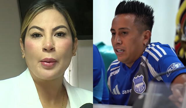 Pamela López volvió a arremeter contra Christian Cueva. Foto: Composición LR/AméricaTV/Instagram Pamela López volvió a arremeter contra Christian Cueva. Foto: Composición LR/AméricaTV/Instagram