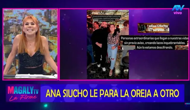 Magaly Medina opinó sobre una reciente foto de Ana Siucho y afirmó que estaría separada de Edison Flores.