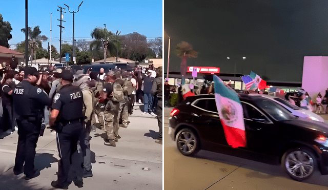 Un nuevo enfrentamiento se dio entre manifestantes y agentes del ICE en Los Ángeles. Un nuevo enfrentamiento se dio entre manifestantes y agentes del ICE en Los Ángeles.