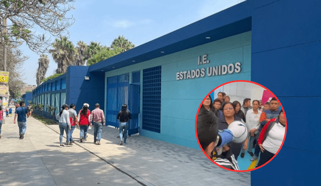 Colegio Estados Unidos en Comas sufre daños tras sismo de 6,1. Foto: composición LR Colegio Estados Unidos en Comas sufre daños tras sismo de 6,1. Foto: composición LR