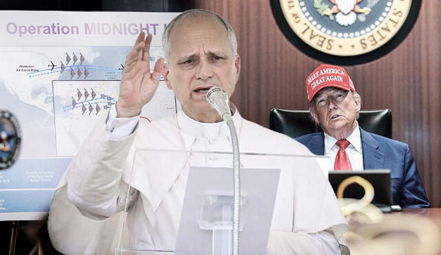 El papa León XIV pidió paz en el mundo tras los últimos ataques de Estados Unidos Irán. Foto: composición LR/AFP El papa León XIV pidió paz en el mundo tras los últimos ataques de Estados Unidos Irán. Foto: composición LR/AFP