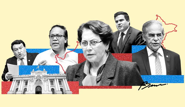 Elecciones. Cinco nombres se rumorean desde del Congreso para asumir la presidencia de la Mesa Directiva. Créditos: Collage editorial: Brian Tejeda Elecciones. Cinco nombres se rumorean desde del Congreso para asumir la presidencia de la Mesa Directiva. Créditos: Collage editorial: Brian Tejeda