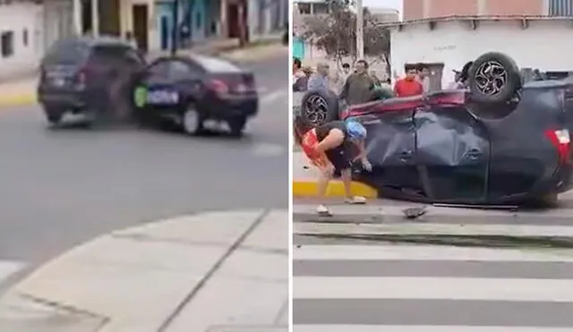 La mujer de 52 años fue auxiliada por el equipo de emergencia y fue traslada a un centro de salud cercano. Foto: Composición LR La mujer de 52 años fue auxiliada por el equipo de emergencia y fue traslada a un centro de salud cercano. Foto: Composición LR