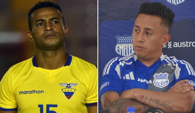 Christian Cueva firmó un contrato de un año con el equipo eléctrico. Foto: composición LR/Emelec Christian Cueva firmó un contrato de un año con el equipo eléctrico. Foto: composición LR/Emelec