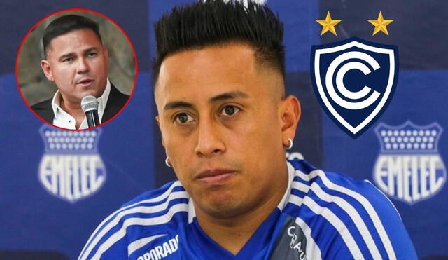 Christian Cueva firmó con Emelec por todo un año. Foto: composición LR Christian Cueva firmó con Emelec por todo un año. Foto: composición LR