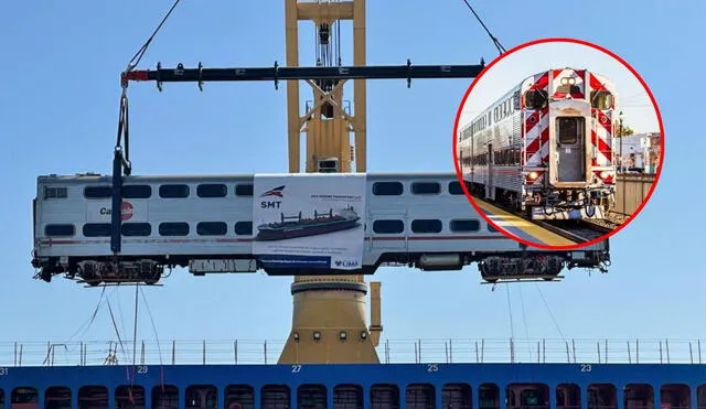 Llegada de trenes donados por Caltrain al puerto del Callao programada para julio Llegada de trenes donados por Caltrain al puerto del Callao programada para julio