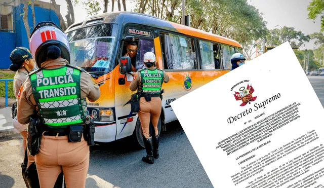 El Reglamento Nacional de Tránsito fue modificado. Foto: Composición LR/ Archivo GLR