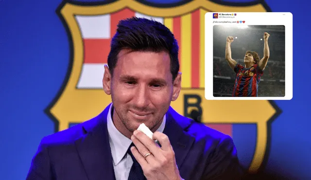Messi recibe mensaje de cumpleaños del Barcelona. Foto: Composición LR/ Archivo GLR Messi recibe mensaje de cumpleaños del Barcelona. Foto: Composición LR/ Archivo GLR