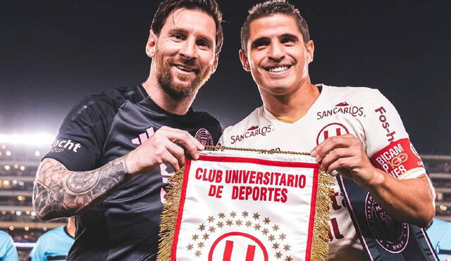 Universitario saludó a Lionel Messi por su cumpleaños número 38. Foto: Universitario Universitario saludó a Lionel Messi por su cumpleaños número 38. Foto: Universitario