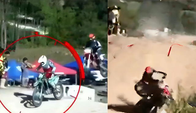 Motociclistas se salvan de morir tras fuerte choque. Foto: Composición LR/CDN/Captura de pantalla de YouTube Motociclistas se salvan de morir tras fuerte choque. Foto: Composición LR/CDN/Captura de pantalla de YouTube