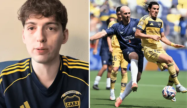 Davoo Xeneize expresó su fastidio por el amargo empate de Boca Juniors ante Auckland City. Foto: composición LR/La Nación/Davoo Xeneize - canal de YouTube